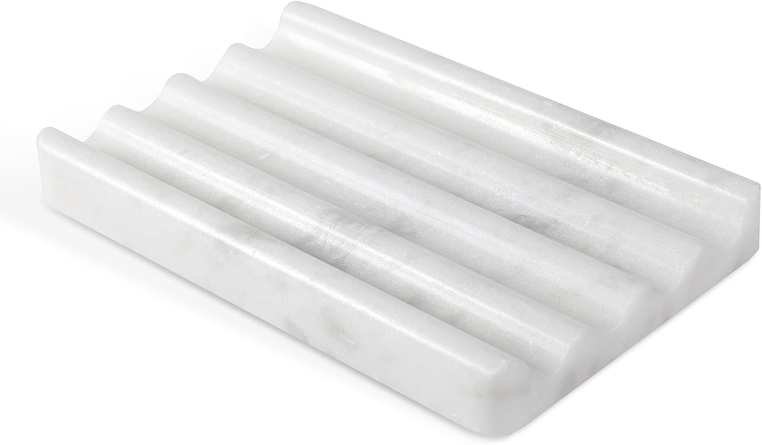 2 Pcs Marble Soap Holder, Soap Dish for Shower, Bathroom, Kitchen, Multi-Function Bar Soaps Holder, Soaps Saver with Water Ripple Design, Soap Tray(Namib Fantasy)