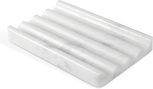 2 Pcs Marble Soap Holder, Soap Dish for Shower, Bathroom, Kitchen, Multi-Function Bar Soaps Holder, Soaps Saver with Water Ripple Design, Soap Tray(Namib Fantasy)