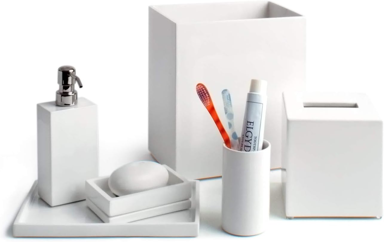 Jonathan Adler Lacquer Bath Soap Dish, One Size, White