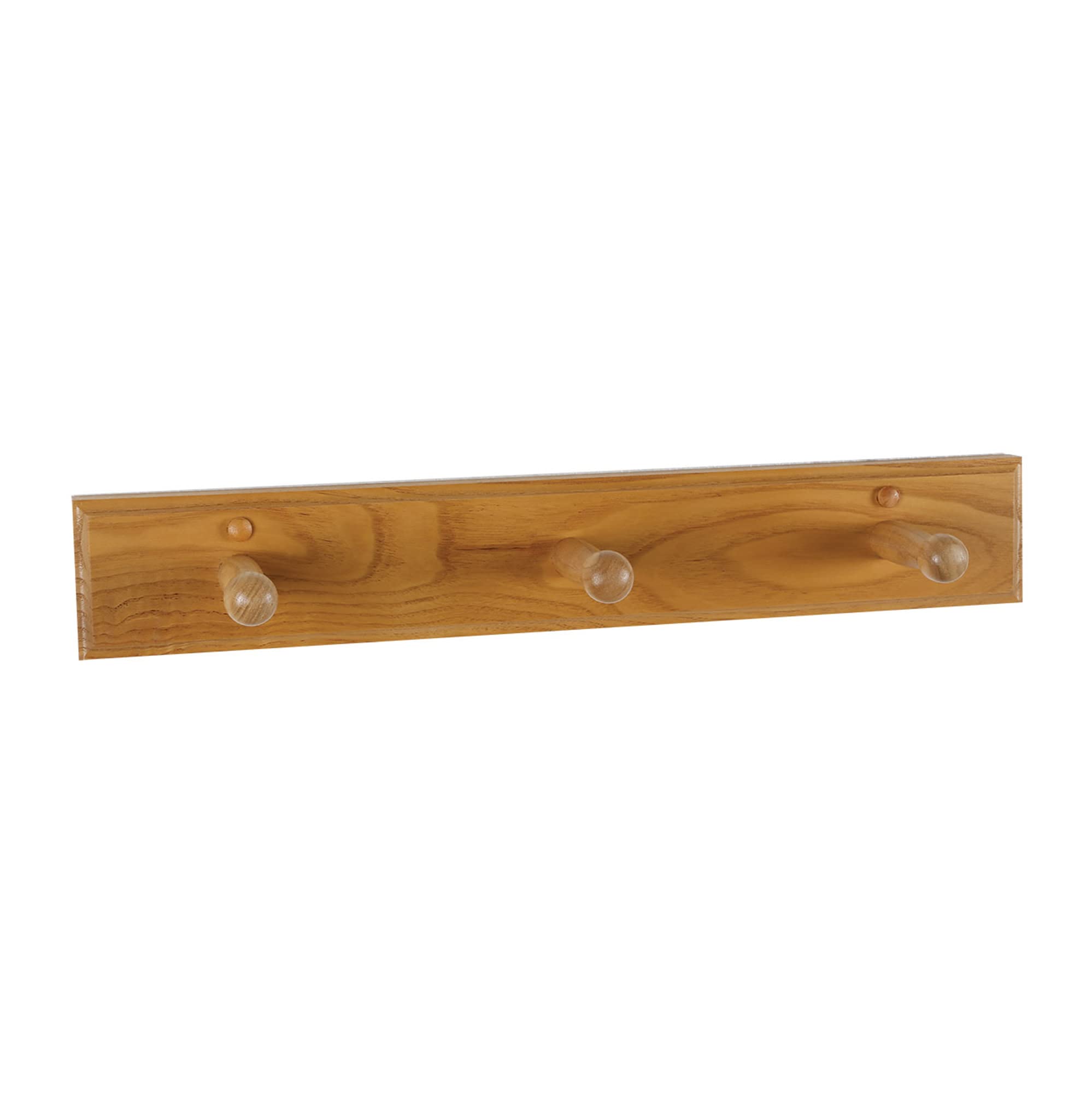 Dalton 4-Piece Bathroom Accessory Set, Honey Oak, Includes Towel Bar, Towel Ring, Toilet Paper Holder, and Robe Hook – Design House, 561258