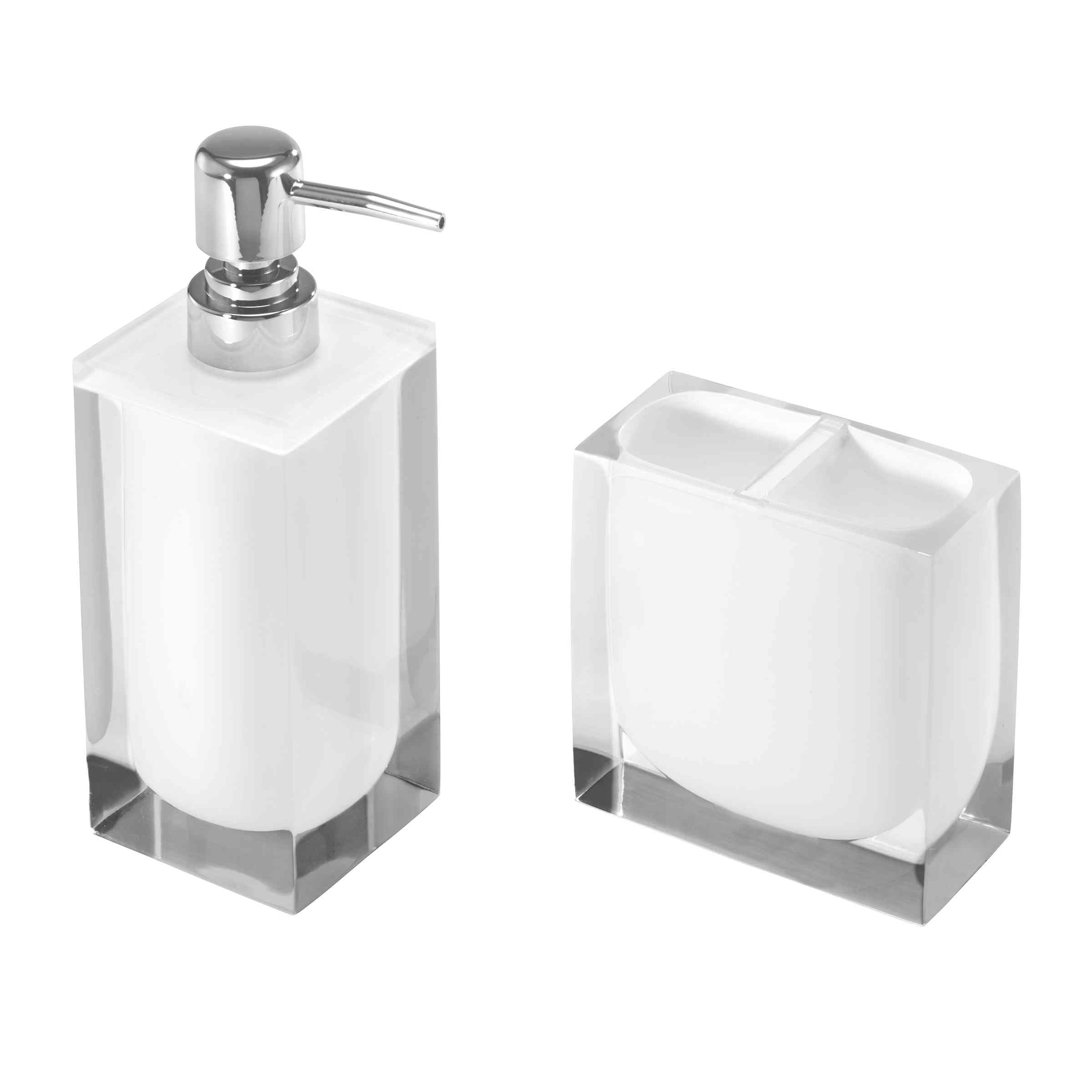 Izod - Soap Dish, Sleek Resin Countertop Accessories, Dorm Room Essentials, Modern Home Decor (Marina Collection, White)