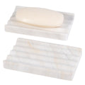 2 Pcs Marble Soap Holder, Soap Dish for Shower, Bathroom, Kitchen, Multi-Function Bar Soaps Holder, Soaps Saver with Water Ripple Design, Soap Tray(Namib Fantasy)