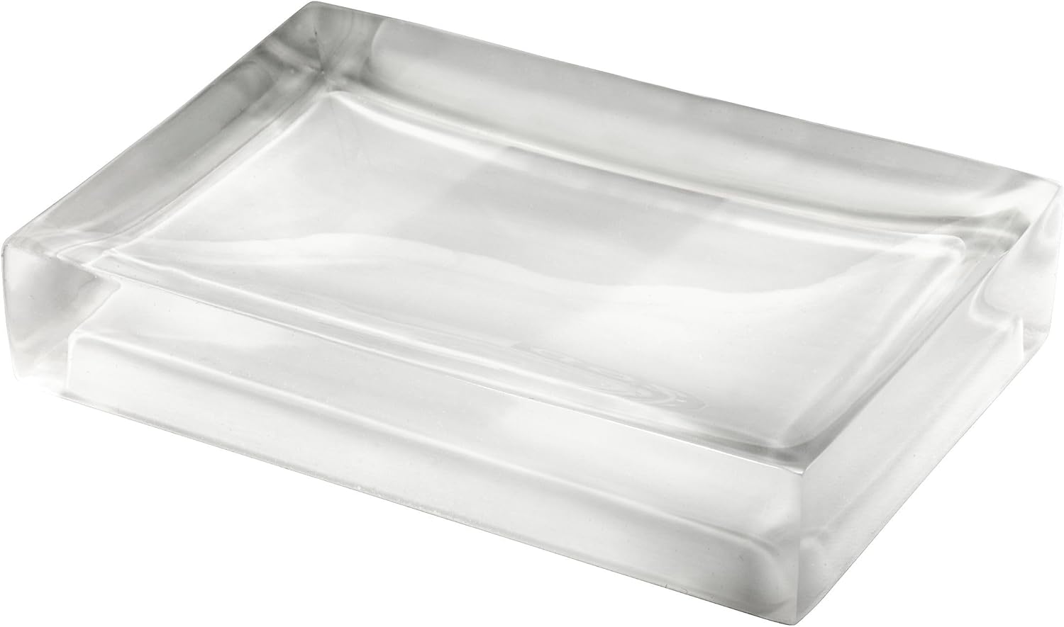 Izod - Soap Dish, Sleek Resin Countertop Accessories, Dorm Room Essentials, Modern Home Decor (Marina Collection, White)