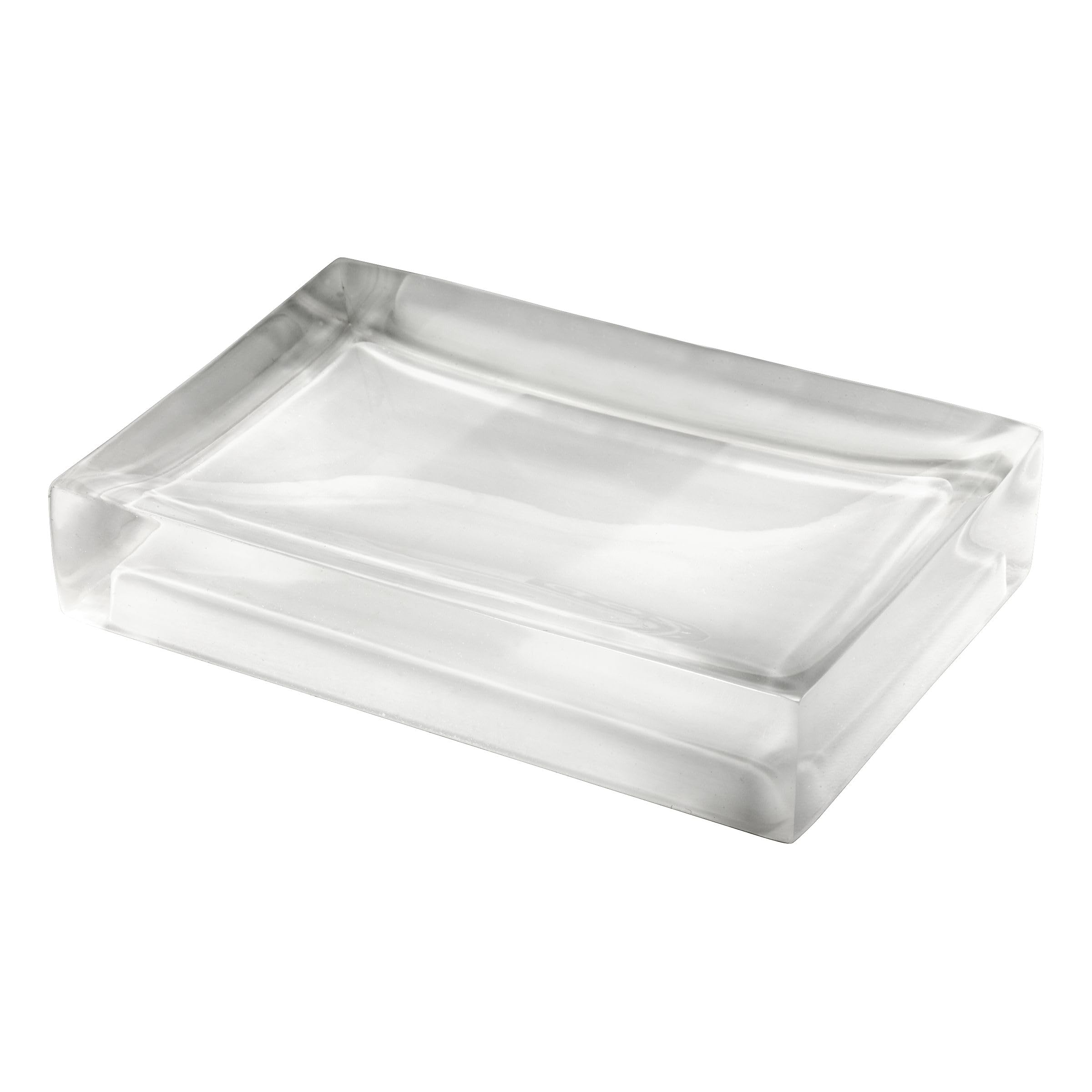 Izod - Soap Dish, Sleek Resin Countertop Accessories, Dorm Room Essentials, Modern Home Decor (Marina Collection, White)