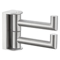 Angle Simple Swivel Towel Double Hook 2 Pack, Brushed Nickel 304 Stainless Steel Bathroom Robe Hook