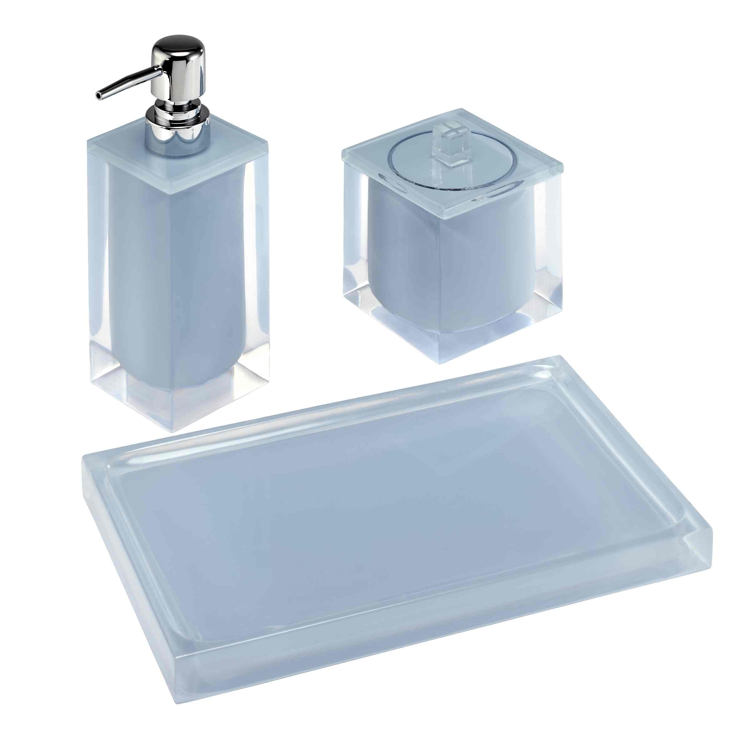 Izod - Soap Dish, Sleek Resin Countertop Accessories, Dorm Room Essentials, Modern Home Decor (Marina Collection, White)