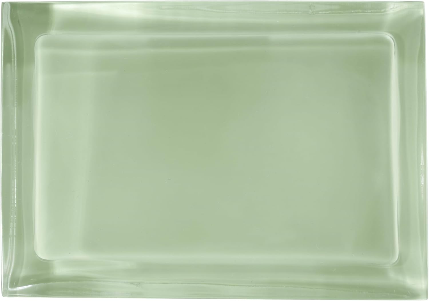 Izod - Soap Dish, Clear Resin Countertop Accessories, Modern Bathroom Decor, Dorm Room Essentials (Marina Collection, Green)