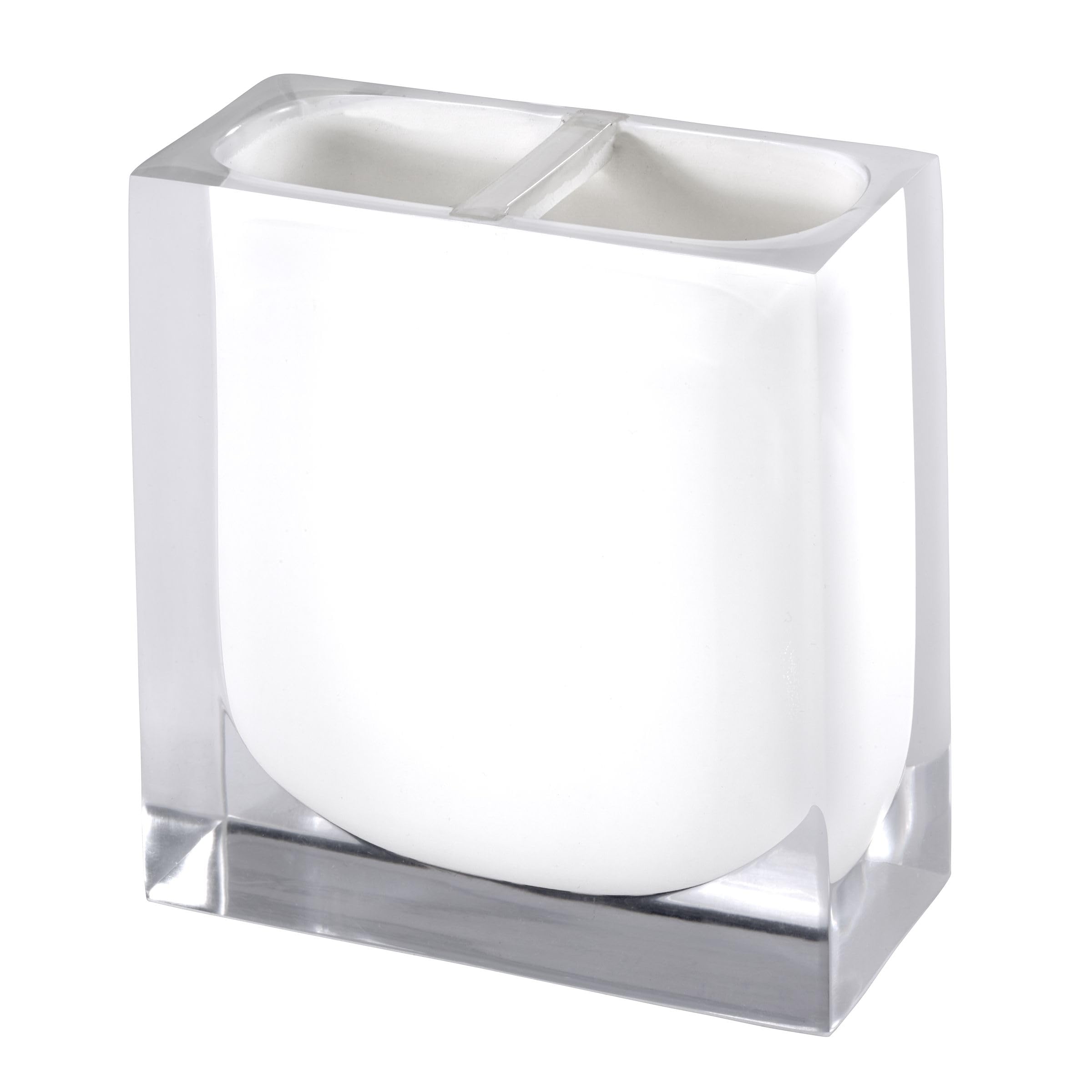 Izod - Soap Dish, Sleek Resin Countertop Accessories, Dorm Room Essentials, Modern Home Decor (Marina Collection, White)