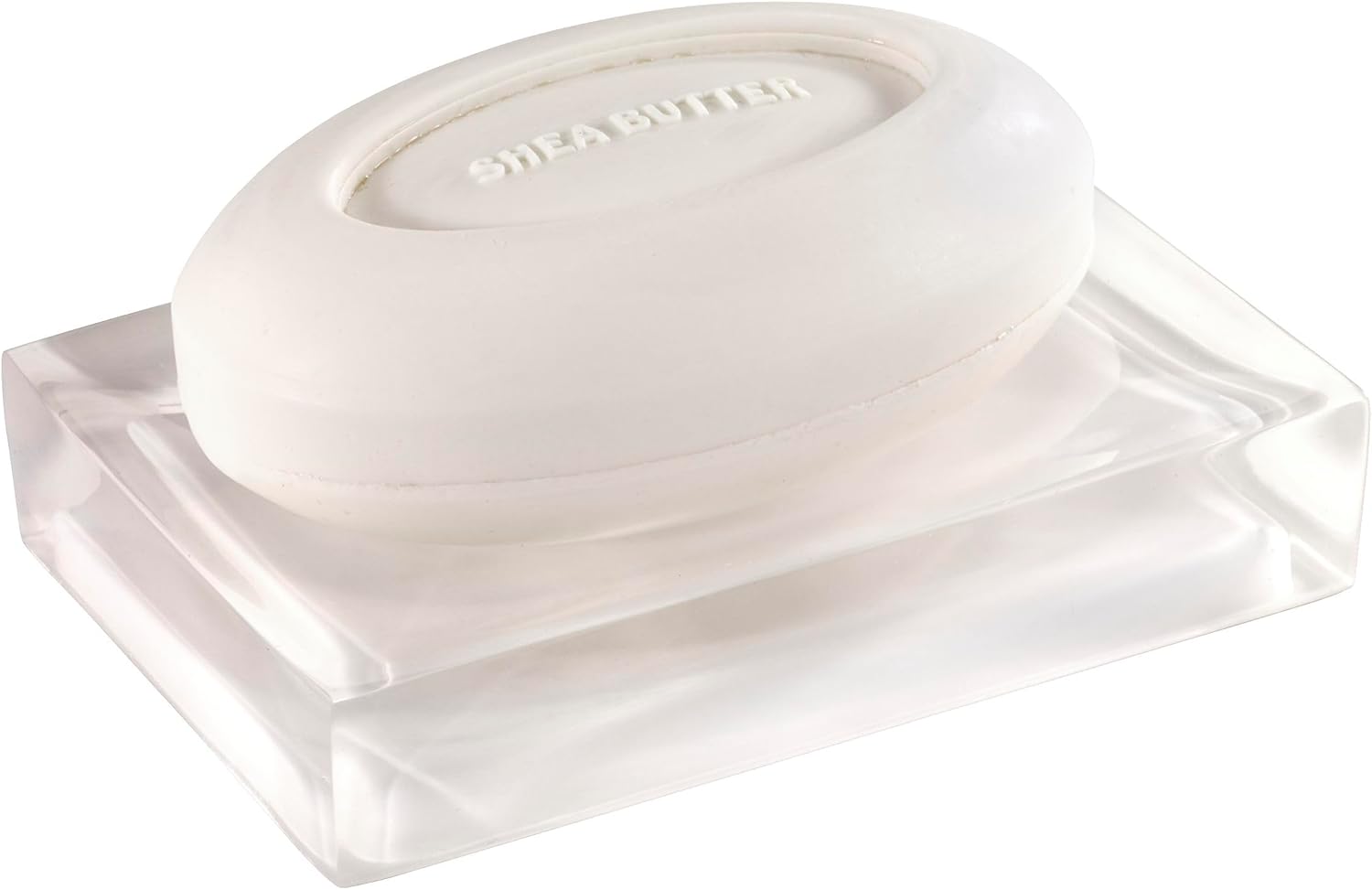 Izod - Soap Dish, Sleek Resin Countertop Accessories, Dorm Room Essentials, Modern Home Decor (Marina Collection, White)