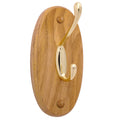 Dalton 4-Piece Bathroom Accessory Set, Honey Oak, Includes Towel Bar, Towel Ring, Toilet Paper Holder, and Robe Hook – Design House, 561258