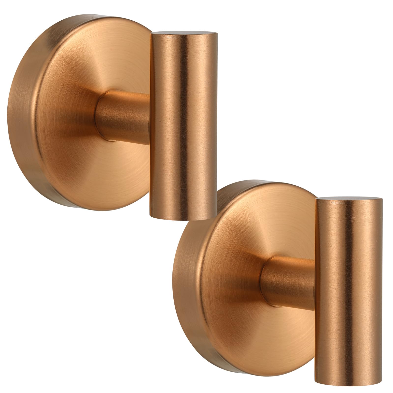 Suction Cup Hooks for Shower - Bathroom Reusable Hooks for Towels, Robes & Loofah - No-Drill Mounting on Kitchen,Walls,Metal,Glass,Mirrors,Tile & Smooth Non-Porous Surfaces (4, Brushed Nickel)