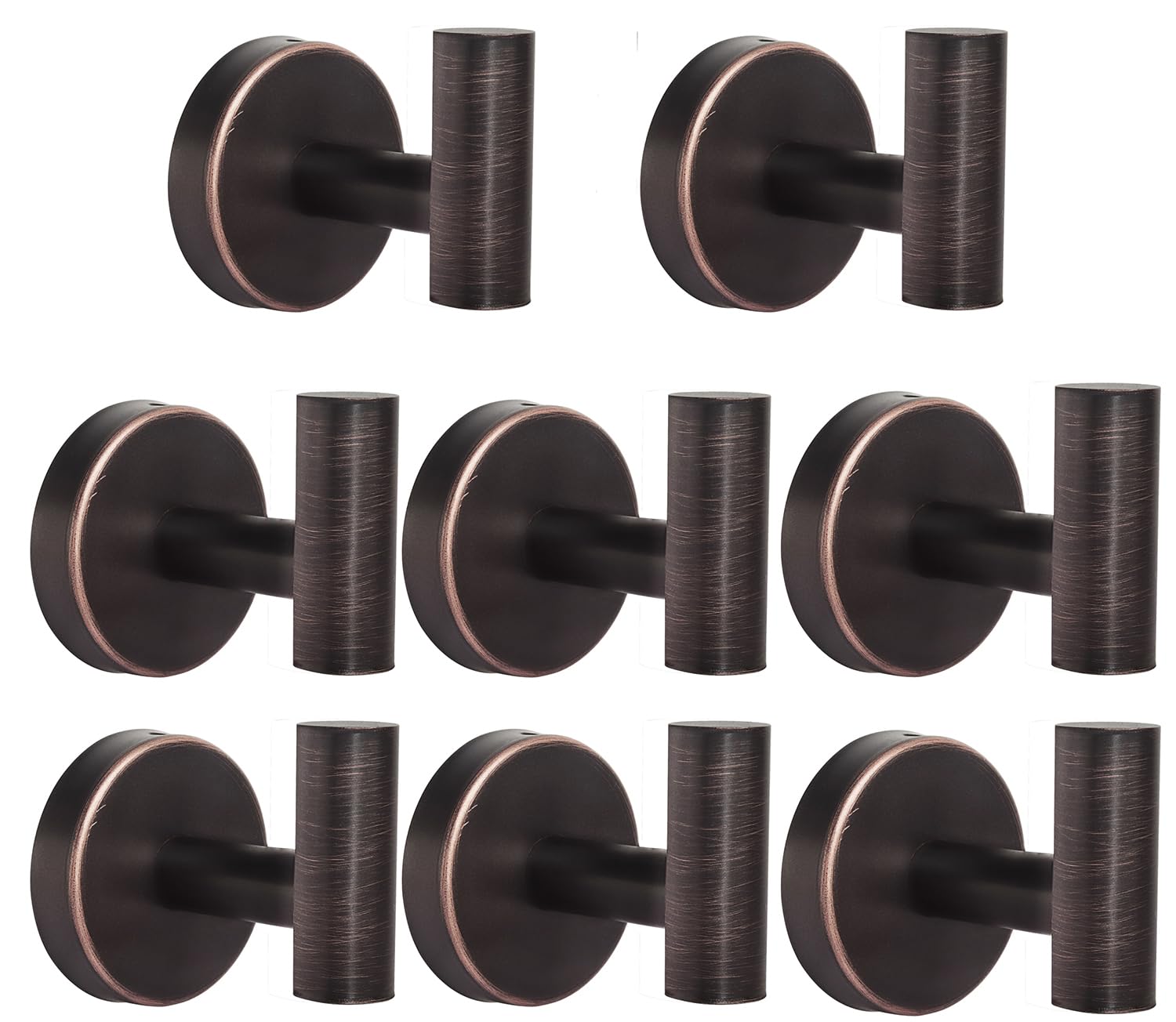 Bathroom Robe Towel Hooks Coat Matte Black Wall Hook Stainless Steel Heavy Duty Door Hanger Towel Robe Clothes Cabinet Closet Sponges Hook for Bathroom Bedroom Kitchen Hotel Pool 16 Packs