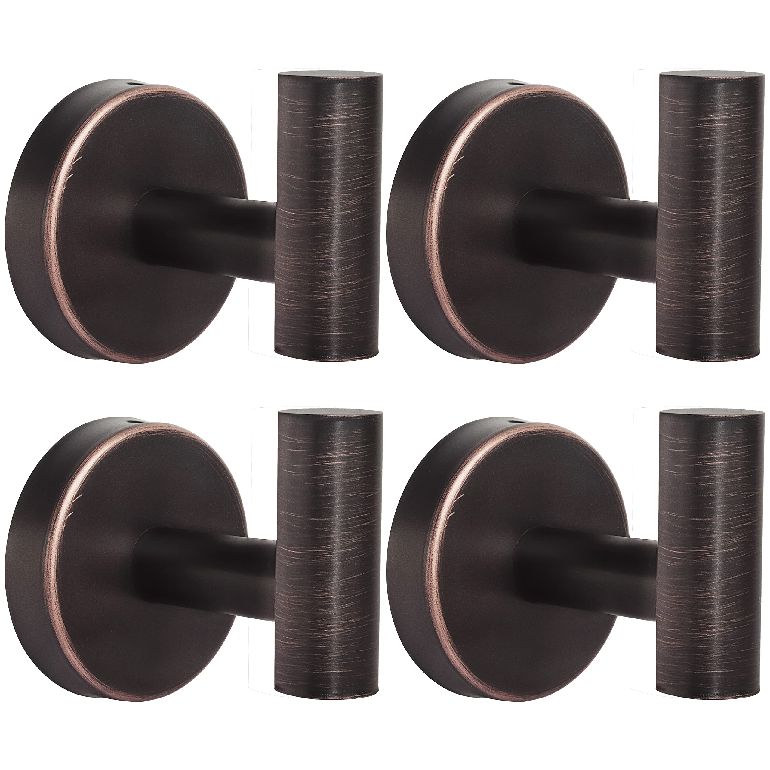 Bathroom Robe Towel Hooks Coat Matte Black Wall Hook Stainless Steel Heavy Duty Door Hanger Towel Robe Clothes Cabinet Closet Sponges Hook for Bathroom Bedroom Kitchen Hotel Pool 16 Packs